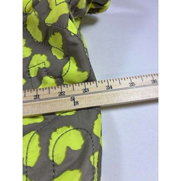 Marc by Marc Jacobs Crossbody Sling Hobo Bag Fluorescent Yellow Grey Heart Print - Picture 8 of 15